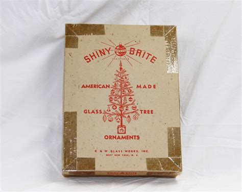 Shiny Brite Ornament Box Box Only Inch Ornament Storage Box Retro