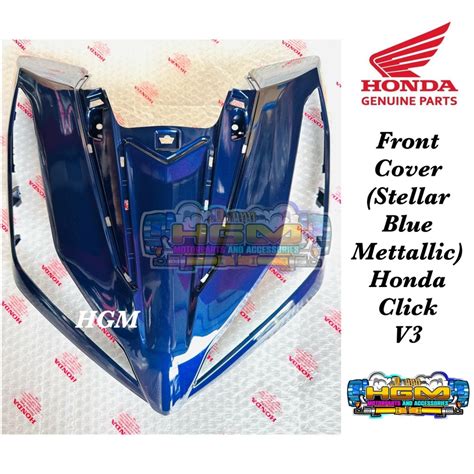 FRONT COVER STELLAR BLUE FOR HONDA CLICK 125I V3 HONDA GENUINE