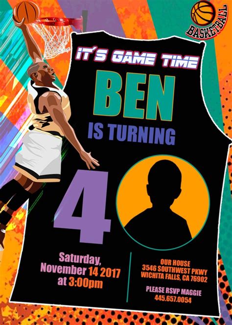 Basketball Birthday Invitation | Tremendous Invite