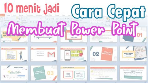 CARA CEPAT MEMBUAT POWER POINT 10 MENIT JADI YouTube