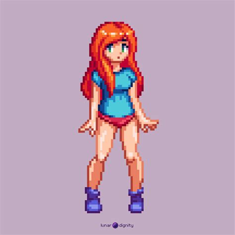 Pixel Art Girl By Lunardignity On Deviantart