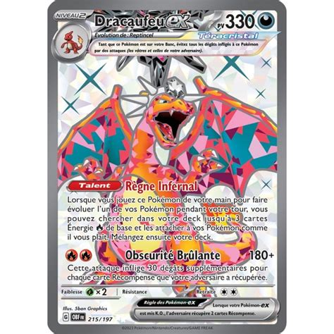 Dracaufeu Ex Carte Pok Mon Ultra Rare Neuve Fr