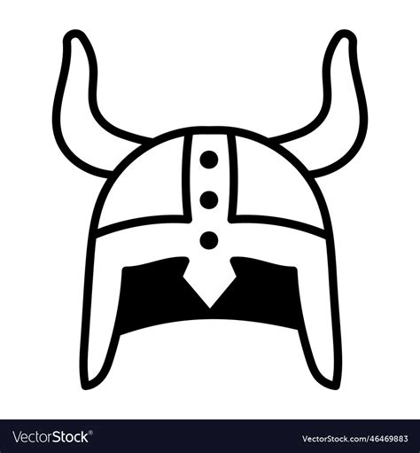 Viking helmet Royalty Free Vector Image - VectorStock