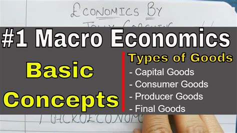 1 Basic Concept Of Macroeconomics Macroeconomics Basic Concepts Types Of Goods In Economics