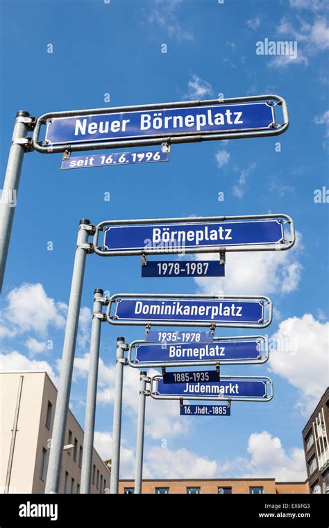 German road signs hi-res stock photography and images - Alamy