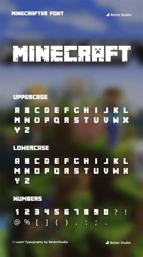 Minecraft Font: Download Free Font and Logo