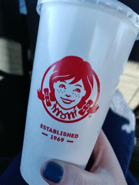 Just Realized That The Wendys Logo Says Mom On The Collar R