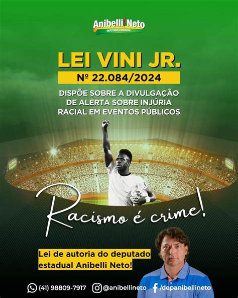 Jornal Noroeste Lei Vini Jr De Combate Ao Racismo De Autoria Do