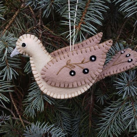 Felt Bird Ornament Etsy