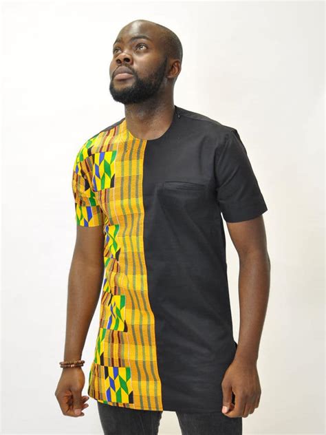 African Kente Polished Cotton Dress African Clothing Store Uk