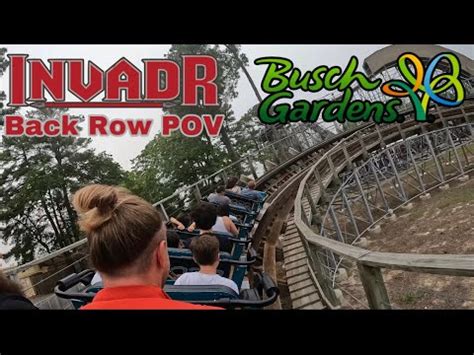 InvadR Back Row POV Busch Gardens Williamsburg YouTube