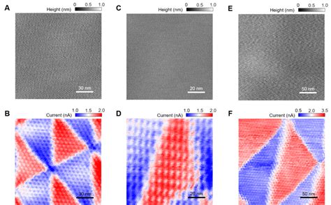 Fig S5 CAFM results in tDBG h BN double moiré s superlattices A and