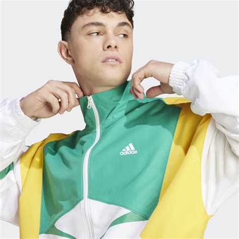 Clothing Colourblock Track Top White Adidas Qatar