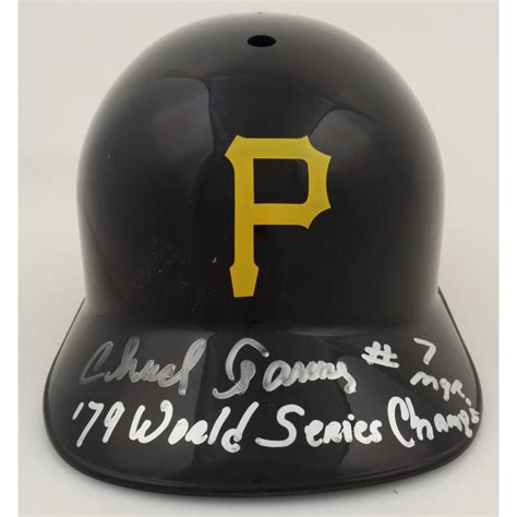 Chuck Tanner Signed Pirates Full Size Batting Helmet Inscribed 79