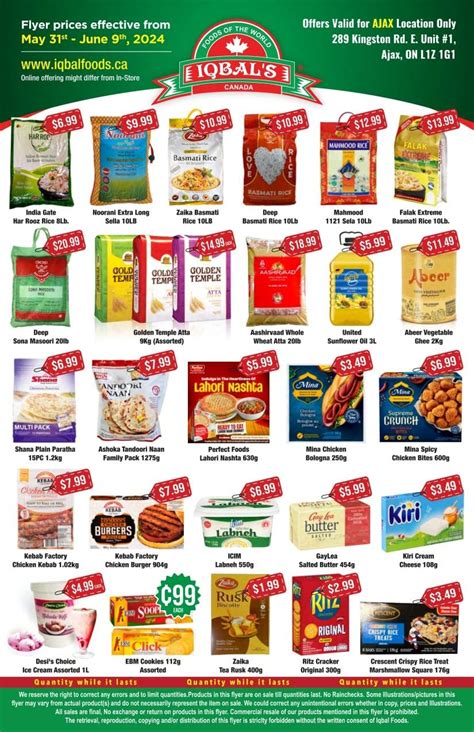 Iqbal Foods Ajax Flyer May 31 To June 9