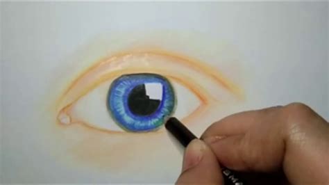 Drawing Eye With Prismacolor Pencils Youtube