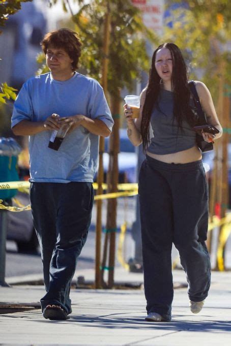 Noah Cyrus With Her Fiancé Pinkus Seen While Taking A Stroll In West