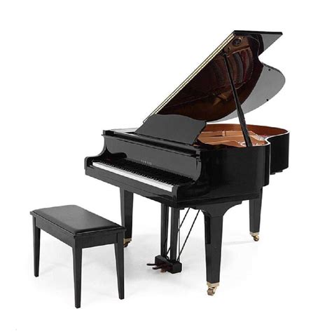 Contemporary Yamaha Ebonized Baby Grand Piano and Bench, bearing the serial number J2216709 Baby ...