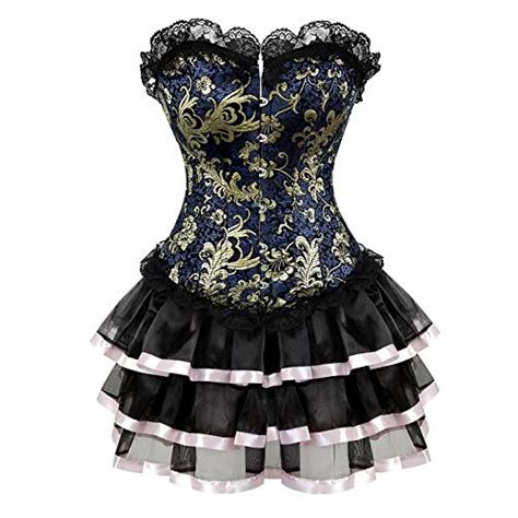 Buy ZZEBRA Pink Women S Gothic Halloween Costume Lace Up Corset Dress