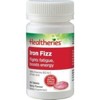 Healtheries Iron Chewable Fizz Tablets Reviews - Black Box