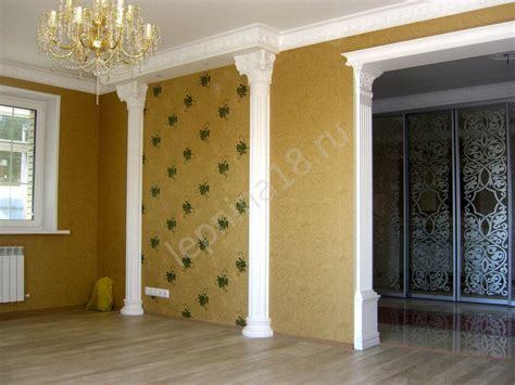 Пилястры из полиуретана в интерьере квартиры (78 фото) - красивые ...