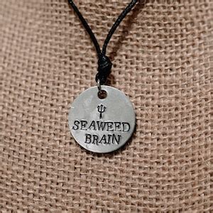 Percy Jackson Inspired Seaweed Brain Necklace Etsy