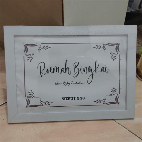 Jual Frame Bingkai Foto Uk A X Cm Minimalis Tanpa Kaca Shopee