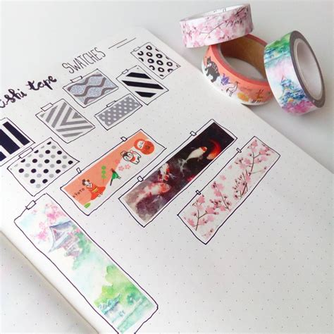 15 Ways To Catalog Washi Tape In Your Bullet Journal — Sweet Planit