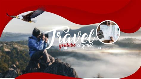 Youtube Banner Template Travel Design Youtube Channel Art