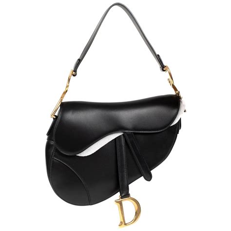 Amazing New Christian Dior Saddle Bag In Box Black Calfskin Golden Hardware At 1stdibs Dior