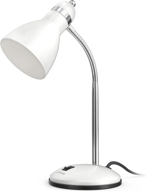 Lepower Metal Desk Lamp Adjustable Goose Neck Table Lamp Eye Caring