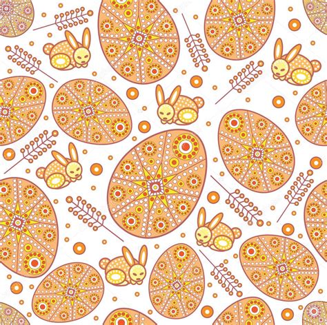 Seamless Easter Egg Pattern Stock Vector Juliet 2649388