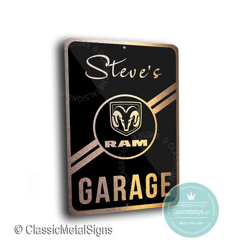 Dodge Ram Garage Signs - Classic Metal Signs