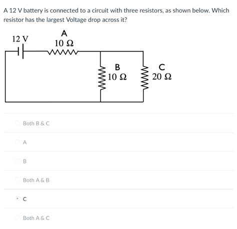 Solved The Following Circuit Contains A Variable Resistor