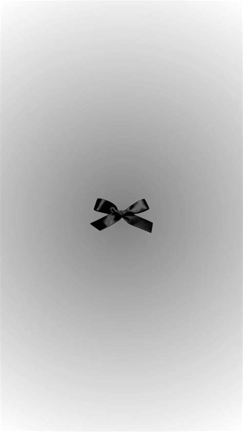 Aesthetic Black Bow Wallpaper 🖤 In 2024 Bow Wallpaper Black And White Wallpaper Iphone Cute