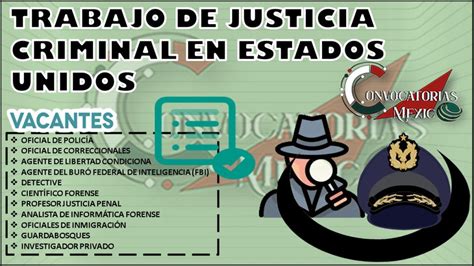 Trabajo De Justicia Criminal En Estados Unidos Enero