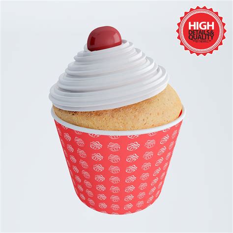 Cupcake 3d Model 3 Obj Ma Free3d