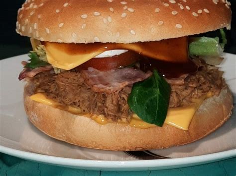 Burger D Effiloch De Porc Au Thermomix Cookomix