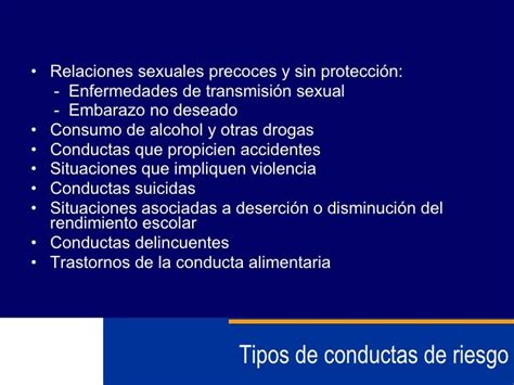 Conductas De Riesgo Y Factores De Protección