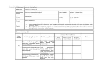 Formulir B That Is Applicable For School Teachers Docx