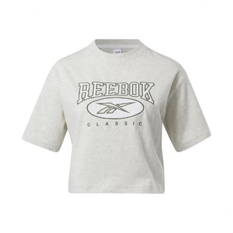 Reebok Cl Ae Big Logo Crop Tee Goodfind