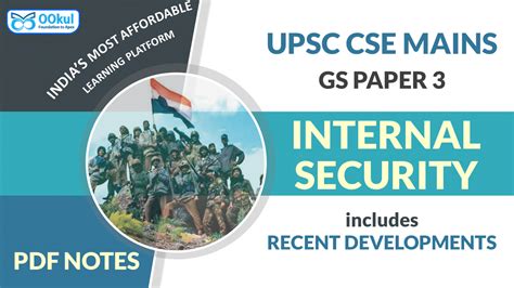 Internal Security For Upsc Cse Gs Mains Pdf Notes Ookul