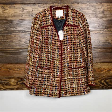 Anthropologie Jackets Coats Anthropologie Etttwa Harlequin Tweed