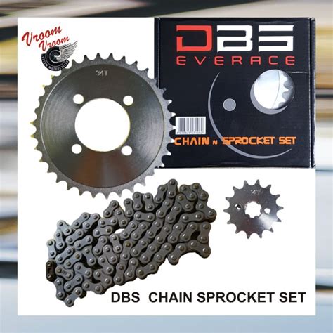 Vroom DBS CHAIN SPROCKET SET FZ150 40T 14T 428X130L BLACK Lazada PH