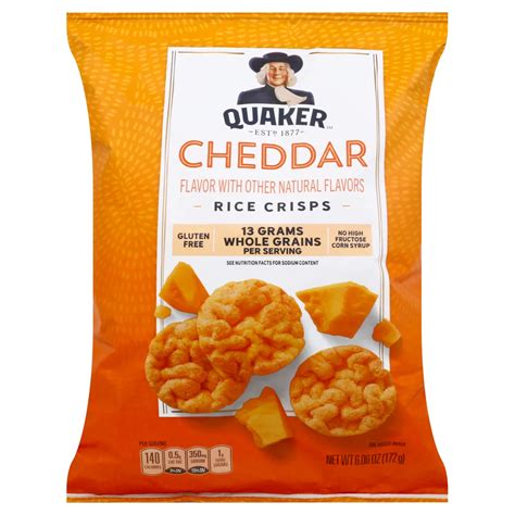 Quaker Cheddar Rice Crisps Shop Rice Cakes At H E B