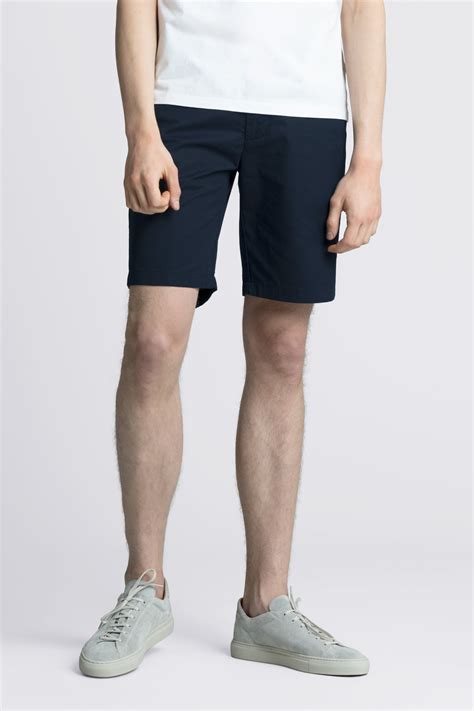 Dark Navy Shorts Organic Cotton Twill Chino Asket