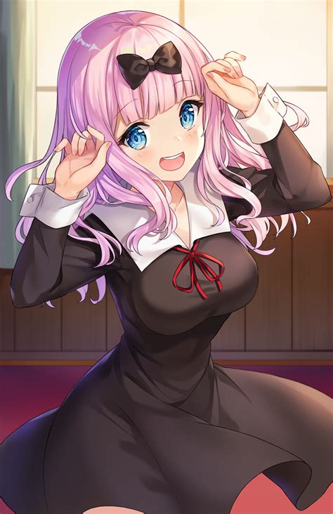 Safebooru 1girl D Arms Up Bangs Black Bow Black Dress Blue Eyes