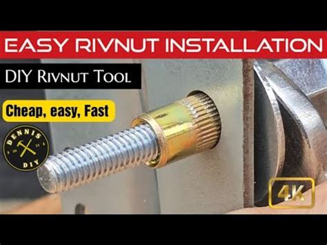 Easy Rivnut Installation How To Mount A Rivet Nut Without A Gun YouTube