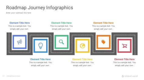 Roadmap Journey Infographics PowerPoint Template Designs - SlideGrand