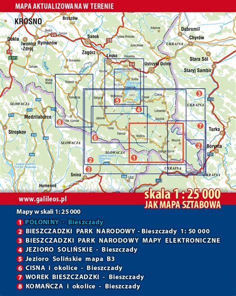 Bieszczady Mapa